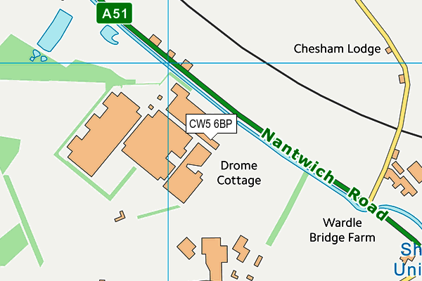 CW5 6BP map - OS VectorMap District (Ordnance Survey) CW5 6BP map - OS VectorMap District (Ordnance Survey)