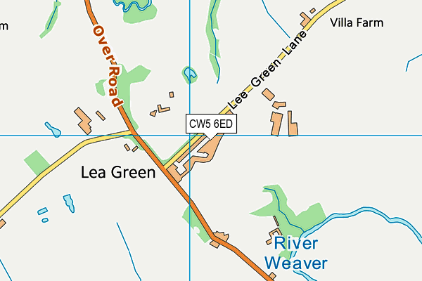 CW5 6ED map - OS VectorMap District (Ordnance Survey) CW5 6ED map - OS VectorMap District (Ordnance Survey)