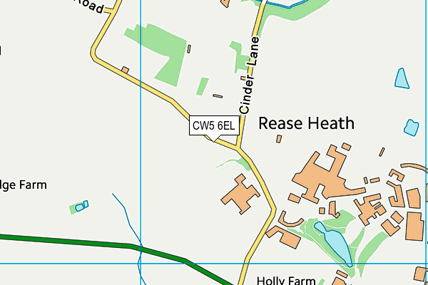 CW5 6EL map - OS VectorMap District (Ordnance Survey) CW5 6EL map - OS VectorMap District (Ordnance Survey)