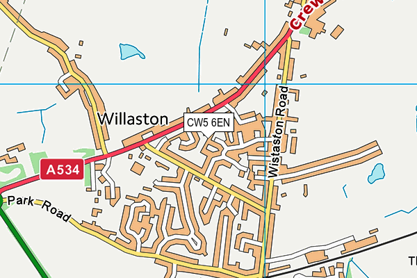 CW5 6EN map - OS VectorMap District (Ordnance Survey) CW5 6EN map - OS VectorMap District (Ordnance Survey)