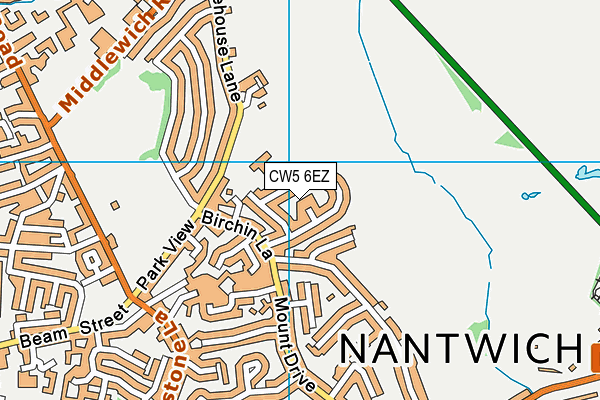 CW5 6EZ map - OS VectorMap District (Ordnance Survey) CW5 6EZ map - OS VectorMap District (Ordnance Survey)