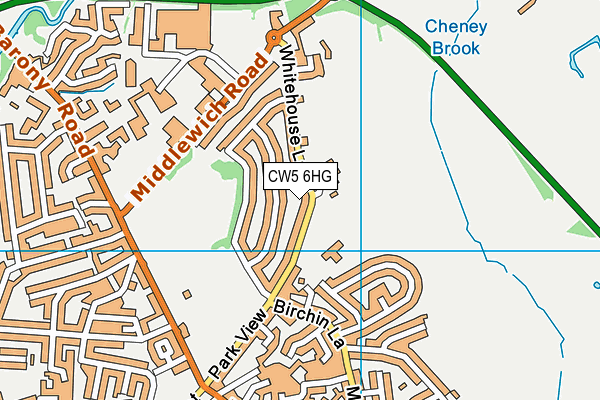 CW5 6HG map - OS VectorMap District (Ordnance Survey) CW5 6HG map - OS VectorMap District (Ordnance Survey)
