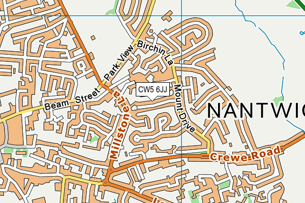 CW5 6JJ map - OS VectorMap District (Ordnance Survey) CW5 6JJ map - OS VectorMap District (Ordnance Survey)