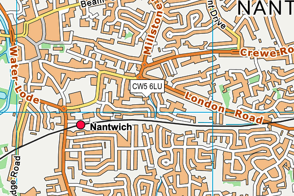 CW5 6LU map - OS VectorMap District (Ordnance Survey) CW5 6LU map - OS VectorMap District (Ordnance Survey)