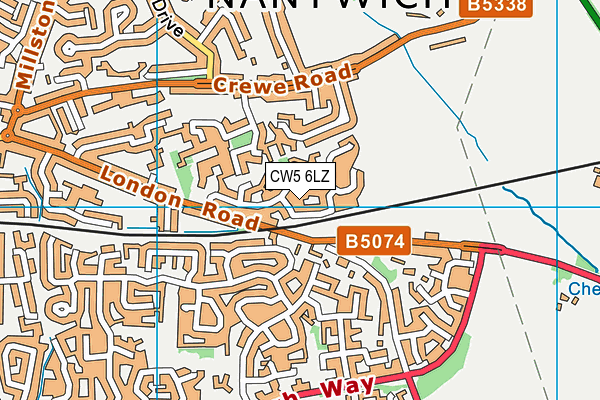 CW5 6LZ map - OS VectorMap District (Ordnance Survey) CW5 6LZ map - OS VectorMap District (Ordnance Survey)