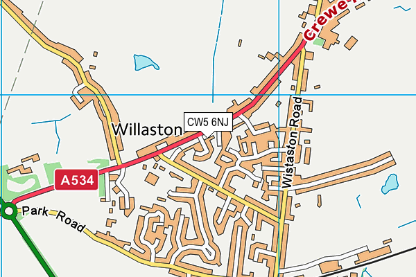 CW5 6NJ map - OS VectorMap District (Ordnance Survey) CW5 6NJ map - OS VectorMap District (Ordnance Survey)