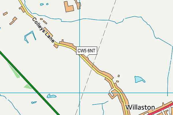 CW5 6NT map - OS VectorMap District (Ordnance Survey) CW5 6NT map - OS VectorMap District (Ordnance Survey)