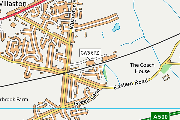 CW5 6PZ map - OS VectorMap District (Ordnance Survey) CW5 6PZ map - OS VectorMap District (Ordnance Survey)