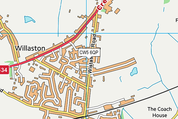 CW5 6QP map - OS VectorMap District (Ordnance Survey) CW5 6QP map - OS VectorMap District (Ordnance Survey)