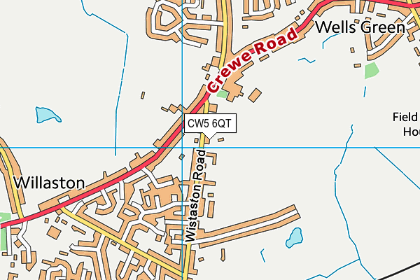CW5 6QT map - OS VectorMap District (Ordnance Survey) CW5 6QT map - OS VectorMap District (Ordnance Survey)