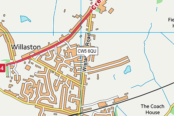 CW5 6QU map - OS VectorMap District (Ordnance Survey) CW5 6QU map - OS VectorMap District (Ordnance Survey)