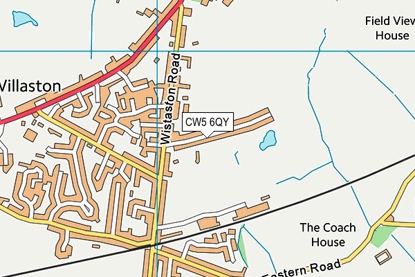 CW5 6QY map - OS VectorMap District (Ordnance Survey) CW5 6QY map - OS VectorMap District (Ordnance Survey)
