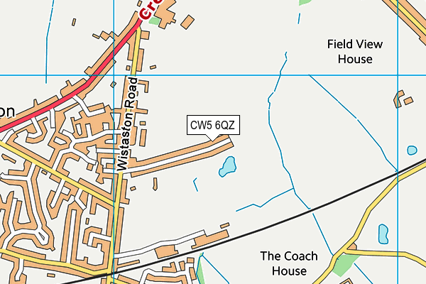 CW5 6QZ map - OS VectorMap District (Ordnance Survey) CW5 6QZ map - OS VectorMap District (Ordnance Survey)