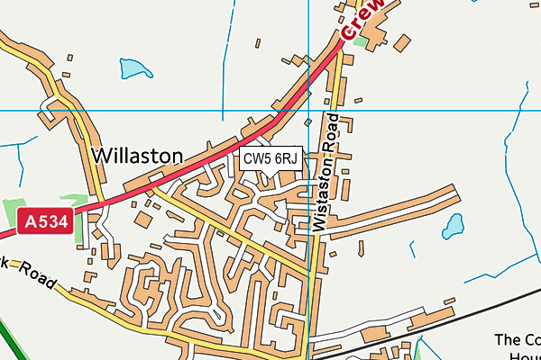 CW5 6RJ map - OS VectorMap District (Ordnance Survey) CW5 6RJ map - OS VectorMap District (Ordnance Survey)