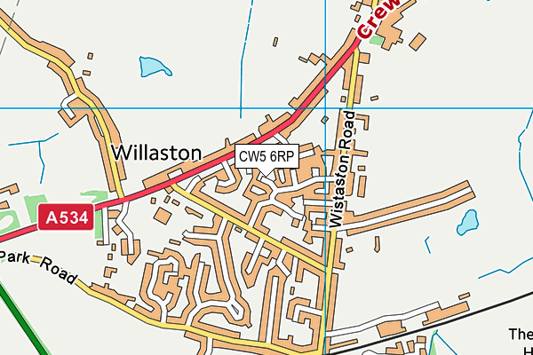 CW5 6RP map - OS VectorMap District (Ordnance Survey) CW5 6RP map - OS VectorMap District (Ordnance Survey)