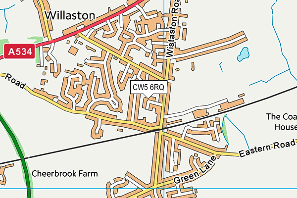 CW5 6RQ map - OS VectorMap District (Ordnance Survey) CW5 6RQ map - OS VectorMap District (Ordnance Survey)