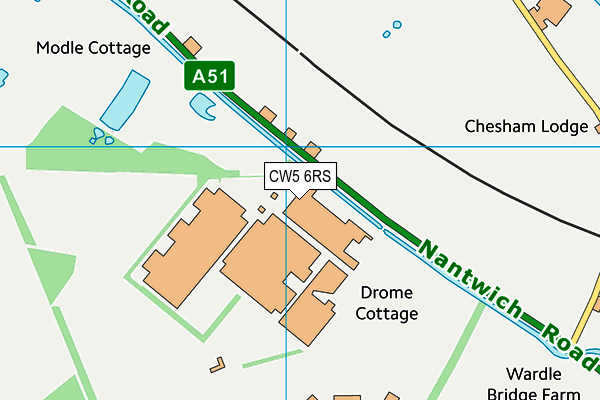 CW5 6RS map - OS VectorMap District (Ordnance Survey) CW5 6RS map - OS VectorMap District (Ordnance Survey)