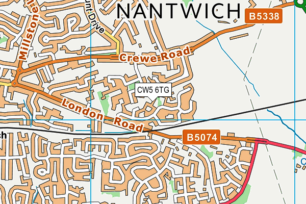 CW5 6TG map - OS VectorMap District (Ordnance Survey) CW5 6TG map - OS VectorMap District (Ordnance Survey)