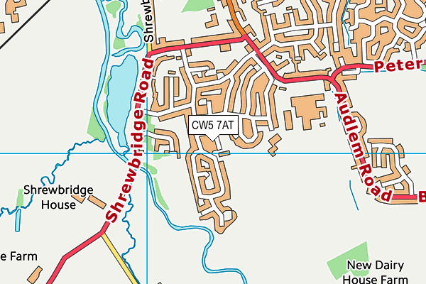 CW5 7AT map - OS VectorMap District (Ordnance Survey) CW5 7AT map - OS VectorMap District (Ordnance Survey)