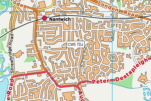 CW5 7DJ map - OS VectorMap District (Ordnance Survey) CW5 7DJ map - OS VectorMap District (Ordnance Survey)