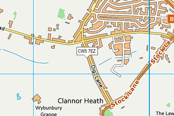 CW5 7EZ map - OS VectorMap District (Ordnance Survey) CW5 7EZ map - OS VectorMap District (Ordnance Survey)
