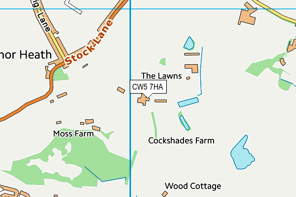 CW5 7HA map - OS VectorMap District (Ordnance Survey) CW5 7HA map - OS VectorMap District (Ordnance Survey)