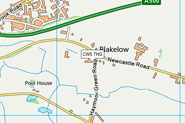 CW5 7HG map - OS VectorMap District (Ordnance Survey) CW5 7HG map - OS VectorMap District (Ordnance Survey)