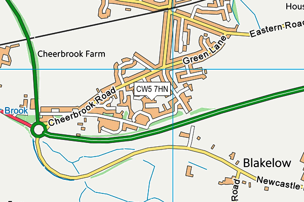 CW5 7HN map - OS VectorMap District (Ordnance Survey) CW5 7HN map - OS VectorMap District (Ordnance Survey)