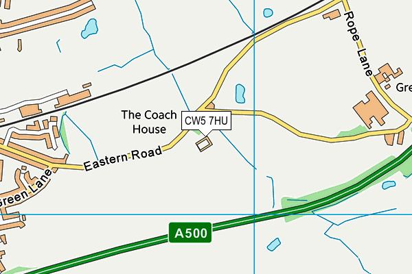 CW5 7HU map - OS VectorMap District (Ordnance Survey) CW5 7HU map - OS VectorMap District (Ordnance Survey)
