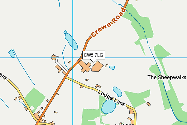 CW5 7LG map - OS VectorMap District (Ordnance Survey) CW5 7LG map - OS VectorMap District (Ordnance Survey)