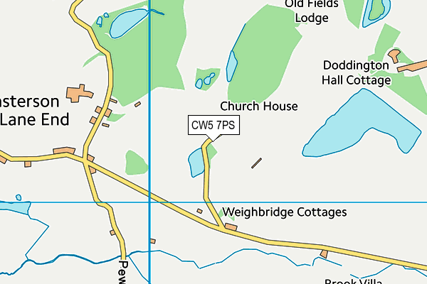 CW5 7PS map - OS VectorMap District (Ordnance Survey) CW5 7PS map - OS VectorMap District (Ordnance Survey)