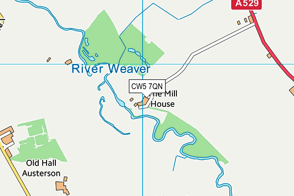 CW5 7QN map - OS VectorMap District (Ordnance Survey) CW5 7QN map - OS VectorMap District (Ordnance Survey)