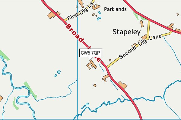 CW5 7QP map - OS VectorMap District (Ordnance Survey) CW5 7QP map - OS VectorMap District (Ordnance Survey)