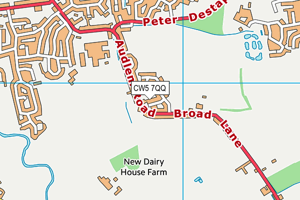 CW5 7QQ map - OS VectorMap District (Ordnance Survey) CW5 7QQ map - OS VectorMap District (Ordnance Survey)
