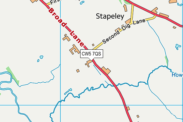 CW5 7QS map - OS VectorMap District (Ordnance Survey) CW5 7QS map - OS VectorMap District (Ordnance Survey)