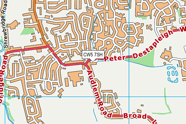 CW5 7SH map - OS VectorMap District (Ordnance Survey) CW5 7SH map - OS VectorMap District (Ordnance Survey)