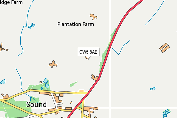 CW5 8AE map - OS VectorMap District (Ordnance Survey) CW5 8AE map - OS VectorMap District (Ordnance Survey)