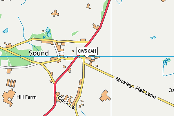 CW5 8AH map - OS VectorMap District (Ordnance Survey) CW5 8AH map - OS VectorMap District (Ordnance Survey)