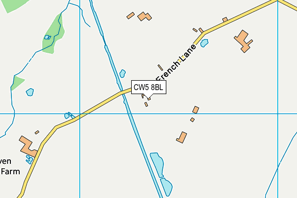 CW5 8BL map - OS VectorMap District (Ordnance Survey) CW5 8BL map - OS VectorMap District (Ordnance Survey)