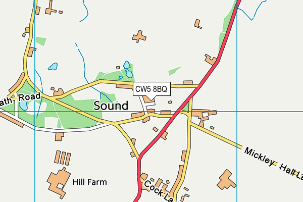 CW5 8BQ map - OS VectorMap District (Ordnance Survey) CW5 8BQ map - OS VectorMap District (Ordnance Survey)