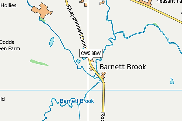 CW5 8BW map - OS VectorMap District (Ordnance Survey) CW5 8BW map - OS VectorMap District (Ordnance Survey)