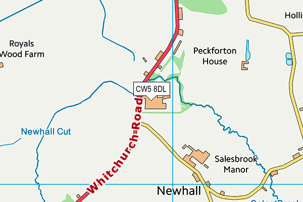 CW5 8DL map - OS VectorMap District (Ordnance Survey) CW5 8DL map - OS VectorMap District (Ordnance Survey)