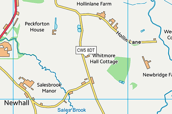 CW5 8DT map - OS VectorMap District (Ordnance Survey) CW5 8DT map - OS VectorMap District (Ordnance Survey)
