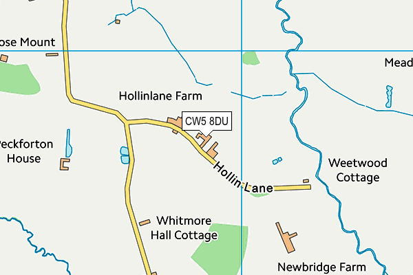 CW5 8DU map - OS VectorMap District (Ordnance Survey) CW5 8DU map - OS VectorMap District (Ordnance Survey)