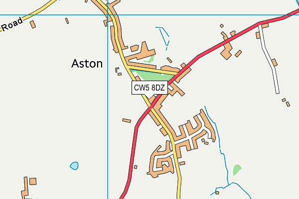 CW5 8DZ map - OS VectorMap District (Ordnance Survey) CW5 8DZ map - OS VectorMap District (Ordnance Survey)
