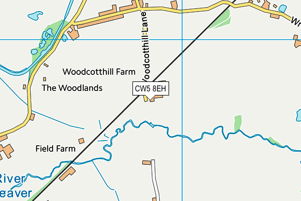 CW5 8EH map - OS VectorMap District (Ordnance Survey) CW5 8EH map - OS VectorMap District (Ordnance Survey)