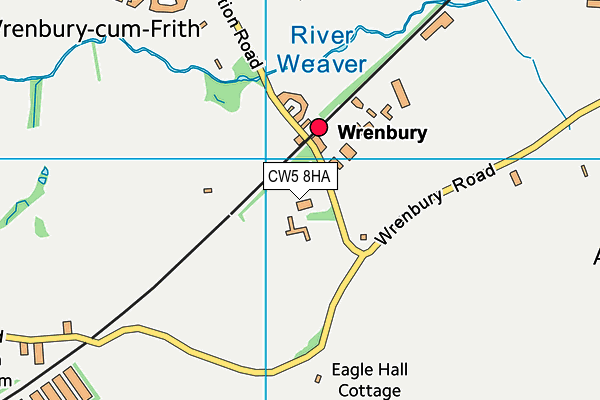 CW5 8HA map - OS VectorMap District (Ordnance Survey) CW5 8HA map - OS VectorMap District (Ordnance Survey)