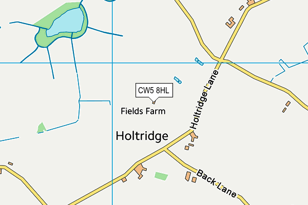 CW5 8HL map - OS VectorMap District (Ordnance Survey) CW5 8HL map - OS VectorMap District (Ordnance Survey)