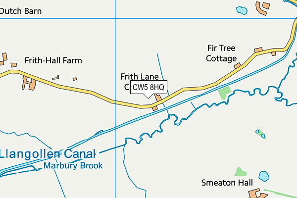 CW5 8HQ map - OS VectorMap District (Ordnance Survey) CW5 8HQ map - OS VectorMap District (Ordnance Survey)
