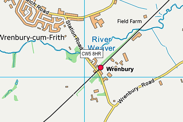 CW5 8HR map - OS VectorMap District (Ordnance Survey) CW5 8HR map - OS VectorMap District (Ordnance Survey)